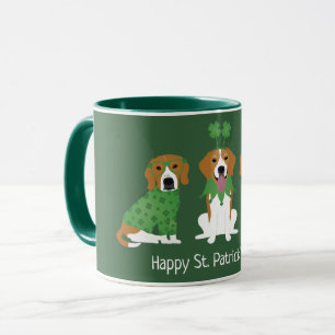 Mug Joyeux chien Beagle Jour de la Saint Patrick