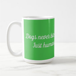 Mug Joyeux chien de dessin dans un cadre circulaire co
