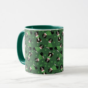 Mug Joyeux Chiens de montagne bernois du Jour de la Sa