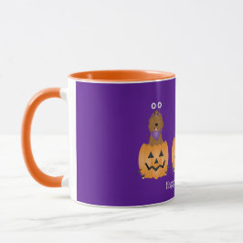 Mug Joyeux Chiens D'Halloween En Citrouille