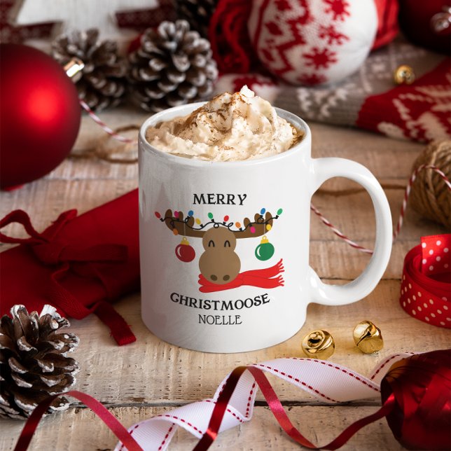 Mug Joyeux Christmoose Personnalisé (Créateur téléchargé)