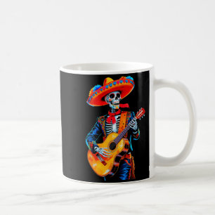 Mug Joyeux cinco de mayo mexicain chapeau crâne guitar