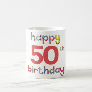 Mug joyeux cinquantième anniversaire