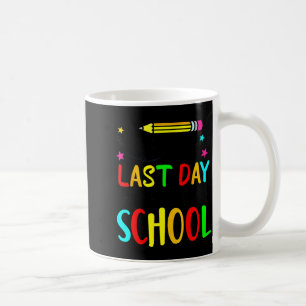 Mug Joyeux dernier jour d'école enfants enseignant élè