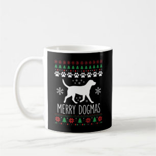 Mug Joyeux Dogmes Noël Chien Vecteur