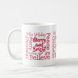 Mug Joyeux et brillant Autres Joyeux Noël Dit Rouge