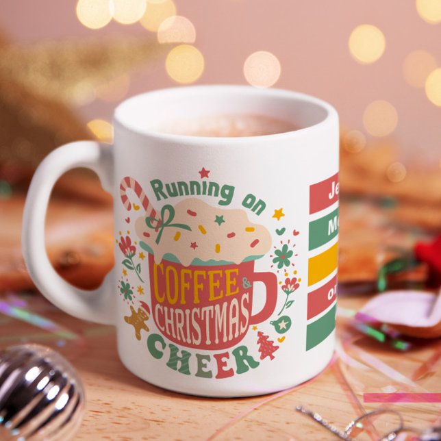 Mug Joyeux et brillant café de Noël (A perfect gift for anyone who’s merry, bright, and caffeinated!)