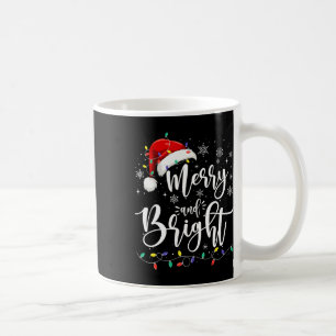 Mug Joyeux Et Lumineuses Rouge Santa Chapeau Famille X