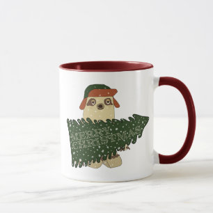 Mug Joyeux fentes de Noël en Casquette Xmas Tree Coffe
