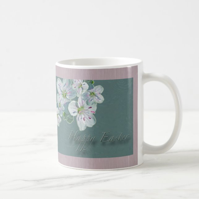 Mug Joyeux Fleur sauvage de beauté du printemps de Pâq (Droite)