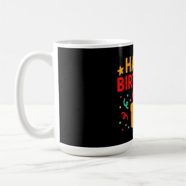 Mug Joyeux gâteau d'anniversaire Graphic (Gauche)