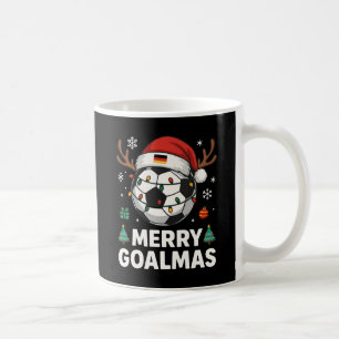 Mug Joyeux Goalmas - Football de Noël drôle