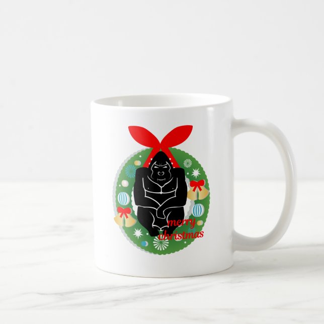 Mug joyeux gorille de noël (Droite)