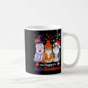 Mug Joyeux HalloMerciMas Chats Halloween Thanksgiving