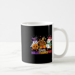 Mug Joyeux Hallothanksmas mignon fantôme Halloween Tha