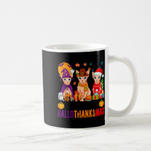 Mug Joyeux Hallothanksmas Sphynx Chats Halloween Thank