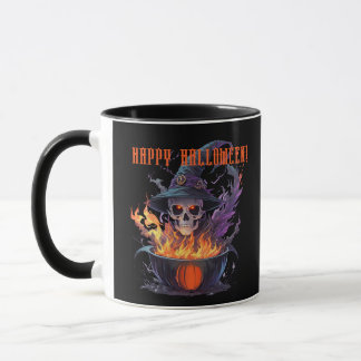 Mug Joyeux Halloween ! Crâne des sorcières