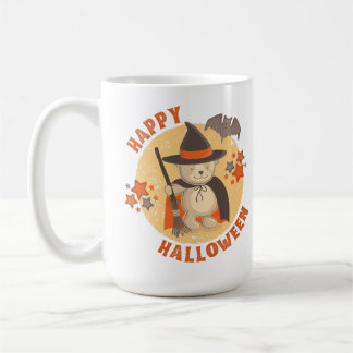 Mug Joyeux Halloween Ourson Sorcière Mignon | Adorabl