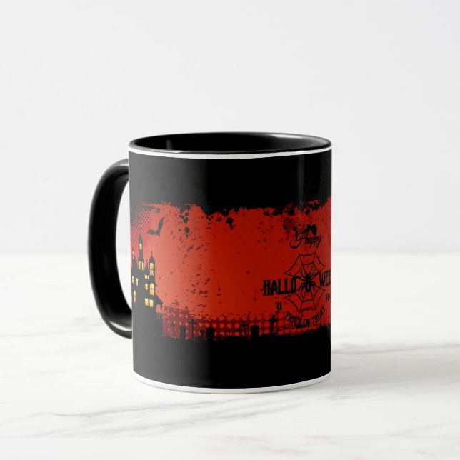 Mug Joyeux Halloween Trick ou Treat (Devant gauche)