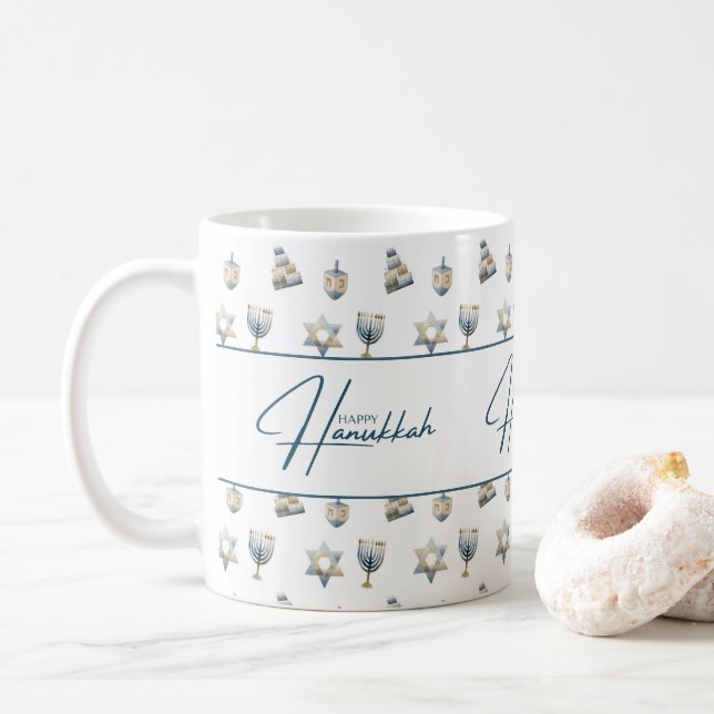 Mug Joyeux Hanukkah (Avec donut)