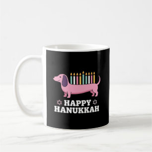 Mug Joyeux Hanukkah chien teckel