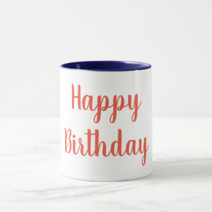 Mug Joyeux Jour de la couleur orange