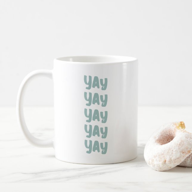 Mug Joyeux Jour de mariage moderne (Avec donut)