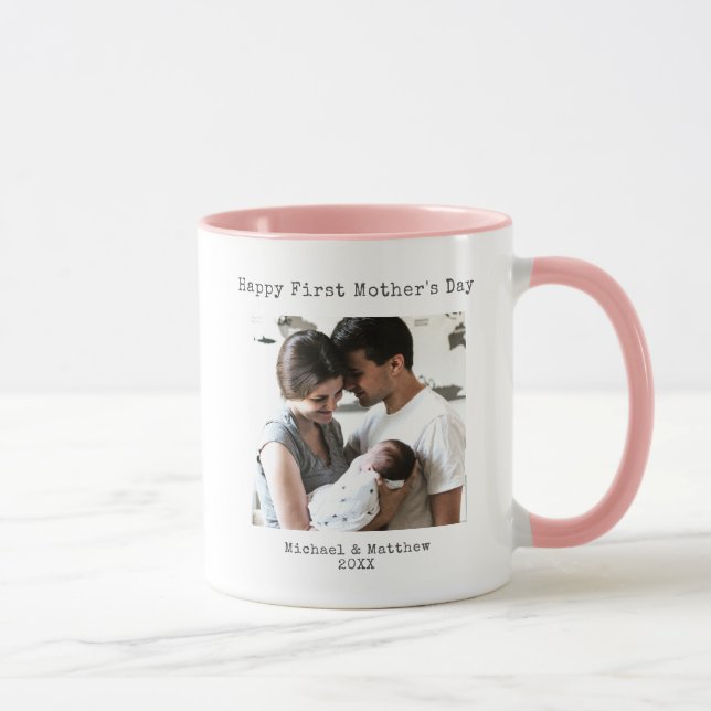 Mug Joyeux Jour des Mères Machine à écrire Café (Droite)