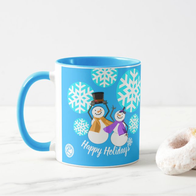 Mug JOYEUX JOURS FÉRIÉS | Amis d'hiver | (Avec donut)