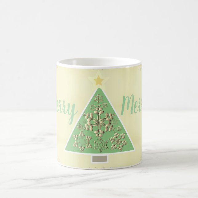 Mug "Joyeux Joyeux" Arbre de Noël & Snowflakes (Centre)
