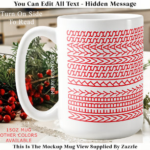 Mug Joyeux Kissmyass 160R Message Caché de Noël 