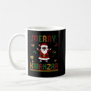 Mug Joyeux Kwanzaa Père Noël Noir laid Joyeux Kwanzaa