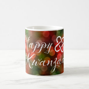 Mug Joyeux luminaires Kwanzaa Bokeh Umoja