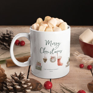 Mug Joyeux moments d'hiver Noël monographique