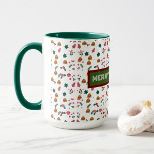 Mug Joyeux Motif de Noël Élégant
