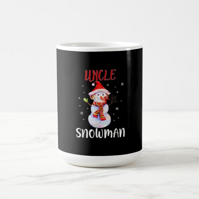Mug Joyeux Noël 2020 Oncle Snowman En Masque Pajama (Centre)