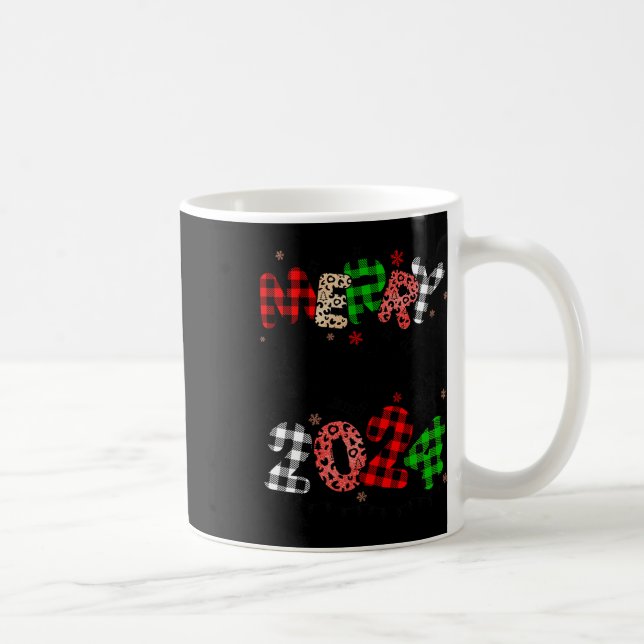 Mug Joyeux Noël 2024 Santa Hat Correspondance de famil (Droite)