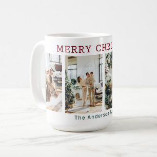 Mug Joyeux Noël 4 Photo Red Green Holiday