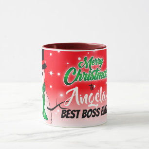 Mug Joyeux Noël avec Bonhomme de Neige sur Meilleur Pa