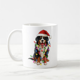 Mug Joyeux Noël Bernese Mountain Dog Santa Hat