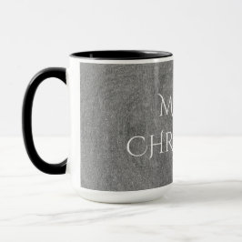 Mug Joyeux Noël Chalkboard Typographie noir blanc