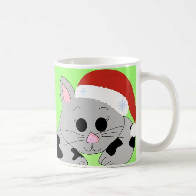 Mug Joyeux Noël chat miaou (Droite)