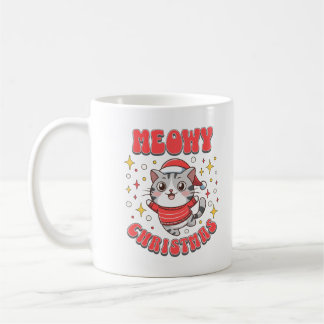 Mug Joyeux Noël Chat Mignon Fête Félin Chatons