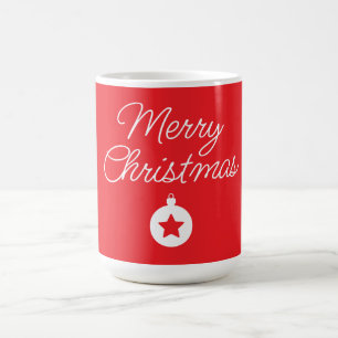 Mug Joyeux Noël classique unique minimaliste simple