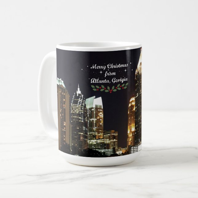 Mug Joyeux Noël d'Atlanta, Géorgie (Devant gauche)