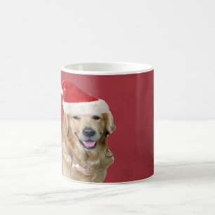 Mug Joyeux Noël de golden retriever