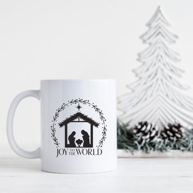 Mug Joyeux Noël de la Nativité Mondiale (Joy to the World Nativity Mug)