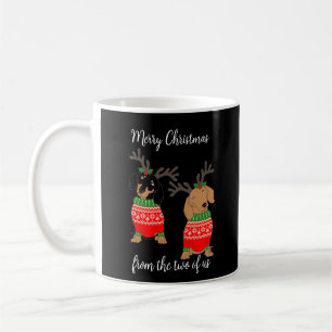 Mug Joyeux Noël Deux Dachshunds Jumelés