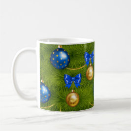 Mug Joyeux Noël d'or bleu