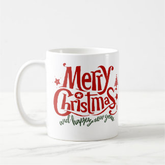 Mug joyeux noël et heureux nouvel an
